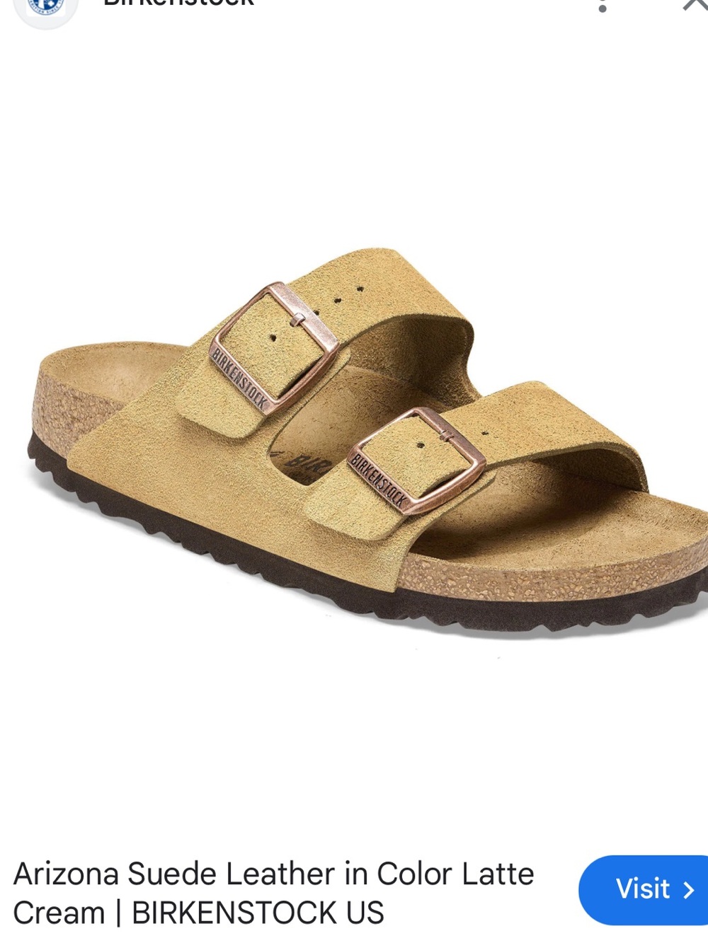 Birkenstock 🤎💛 women’s Arizona Suede Sandals in Beige taupe latte